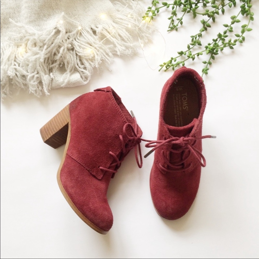 Toms Lunata Lace Up Heels